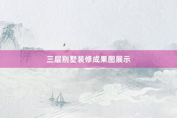 三层别墅装修成果图展示